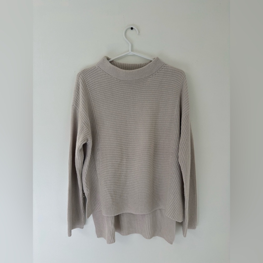 Women's Beige Knit Sweater